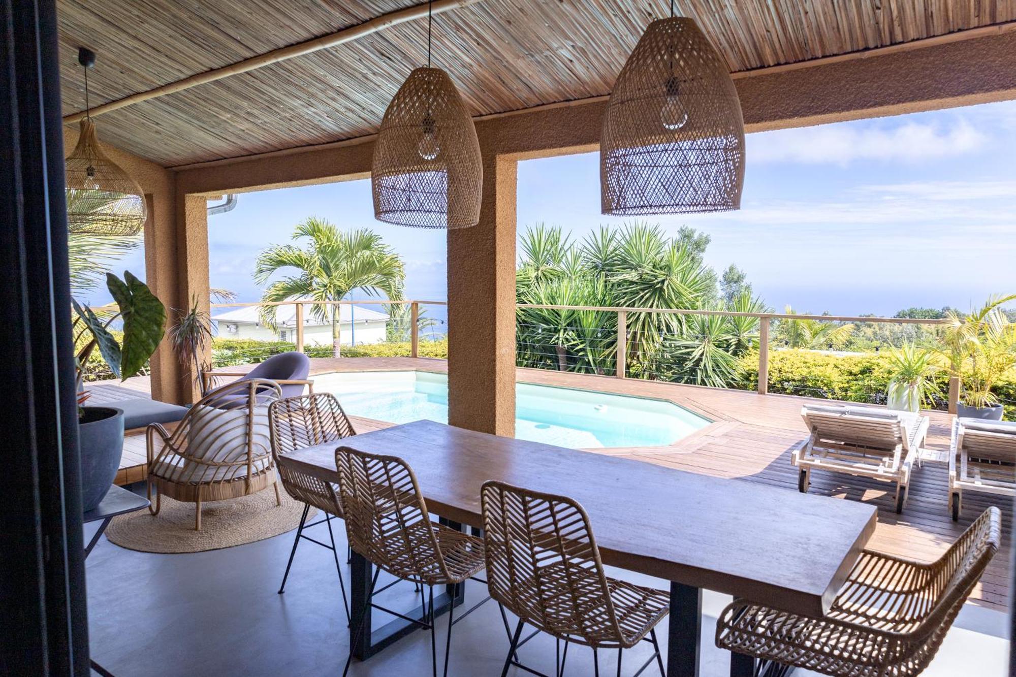 Villa Cactus Avec Piscine Et Vue Mer La Saline Le Bains Dış mekan fotoğraf