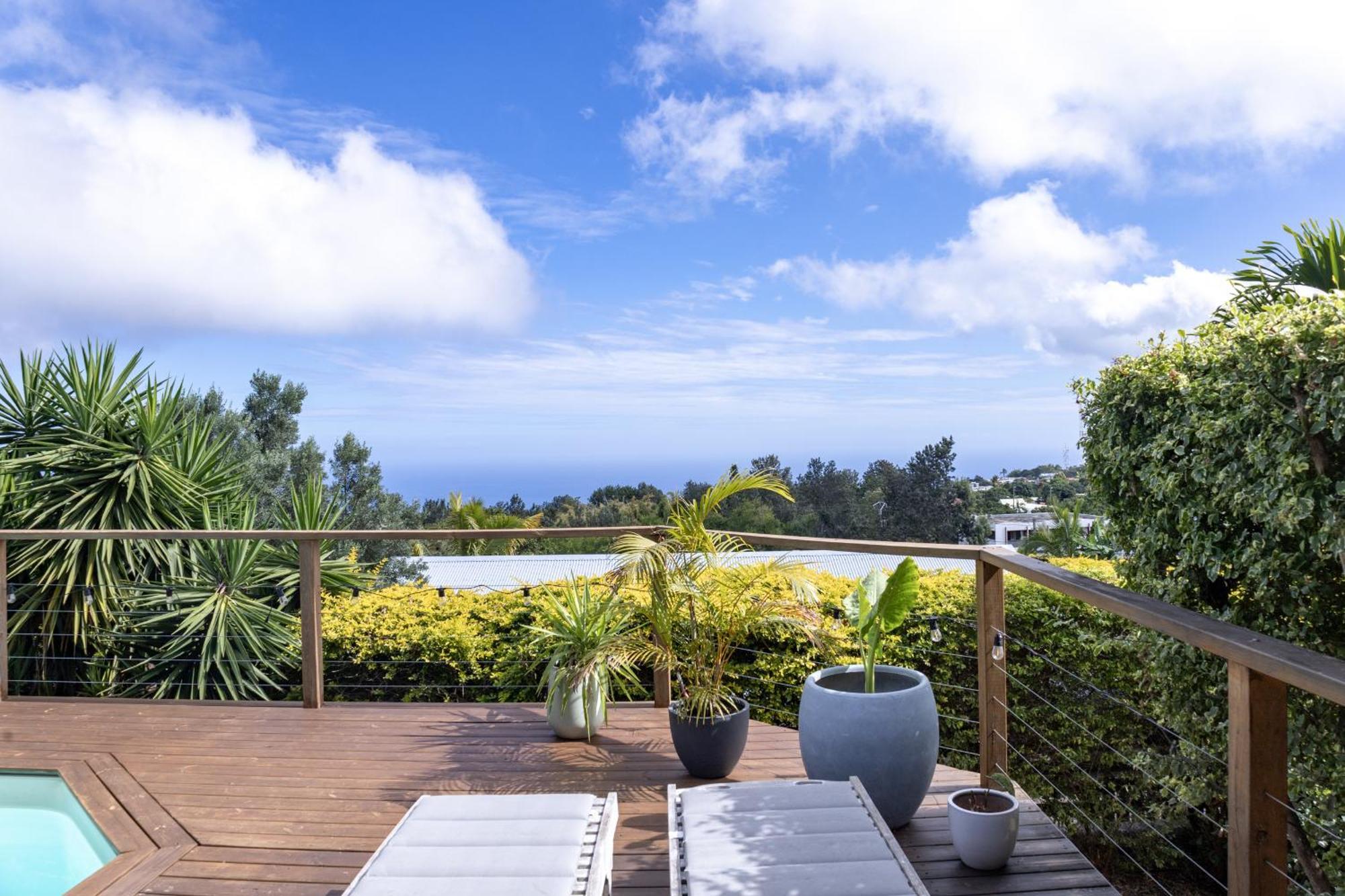 Villa Cactus Avec Piscine Et Vue Mer La Saline Le Bains Dış mekan fotoğraf